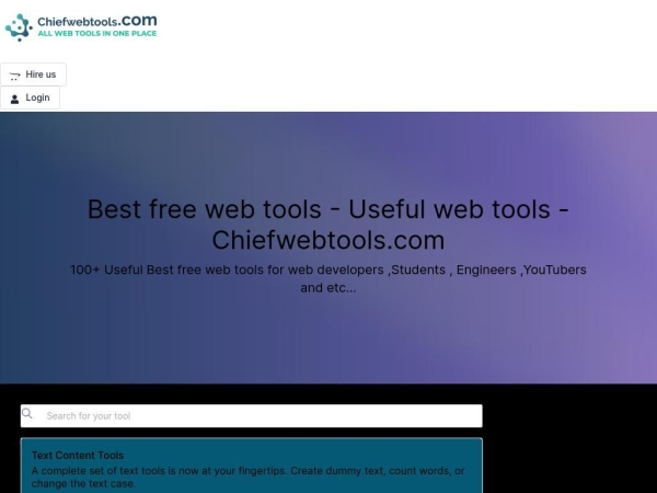 chiefwebtools.com